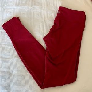 Dark red wunder under legging